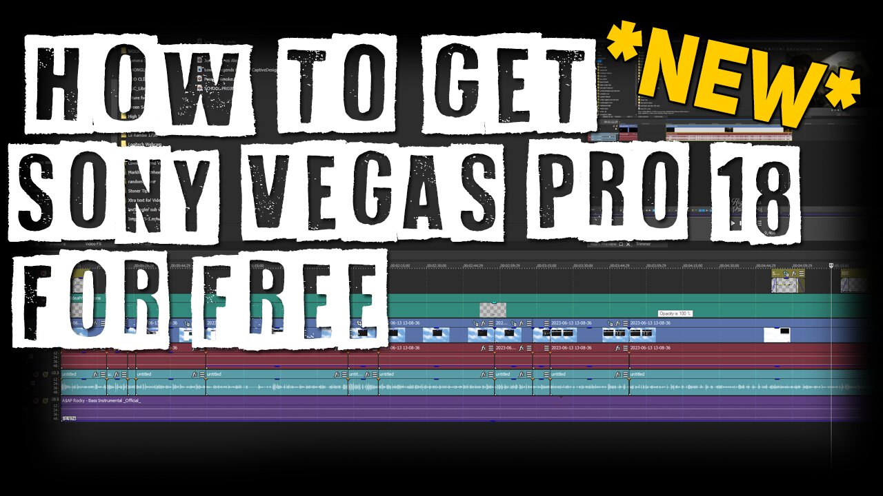 *NEW 2023* HOW TO GET SONY VEGAS 18 FOR FREE - VOICE TUTORIAL + WALK THROUGH (DOWNLOAD LINK IN DESC)