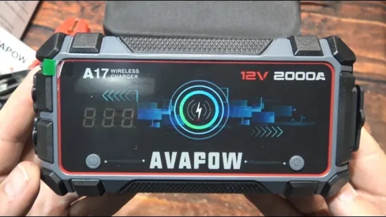 AVAPOW 2000A Jump Starter & Wireless Charger Kit!