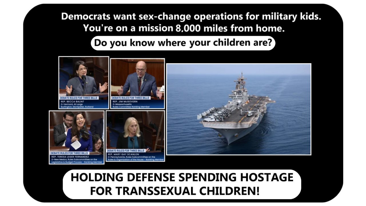 Democrats push for TRANS CHILDREN in the Defense Budget * Dec. 10, 2024