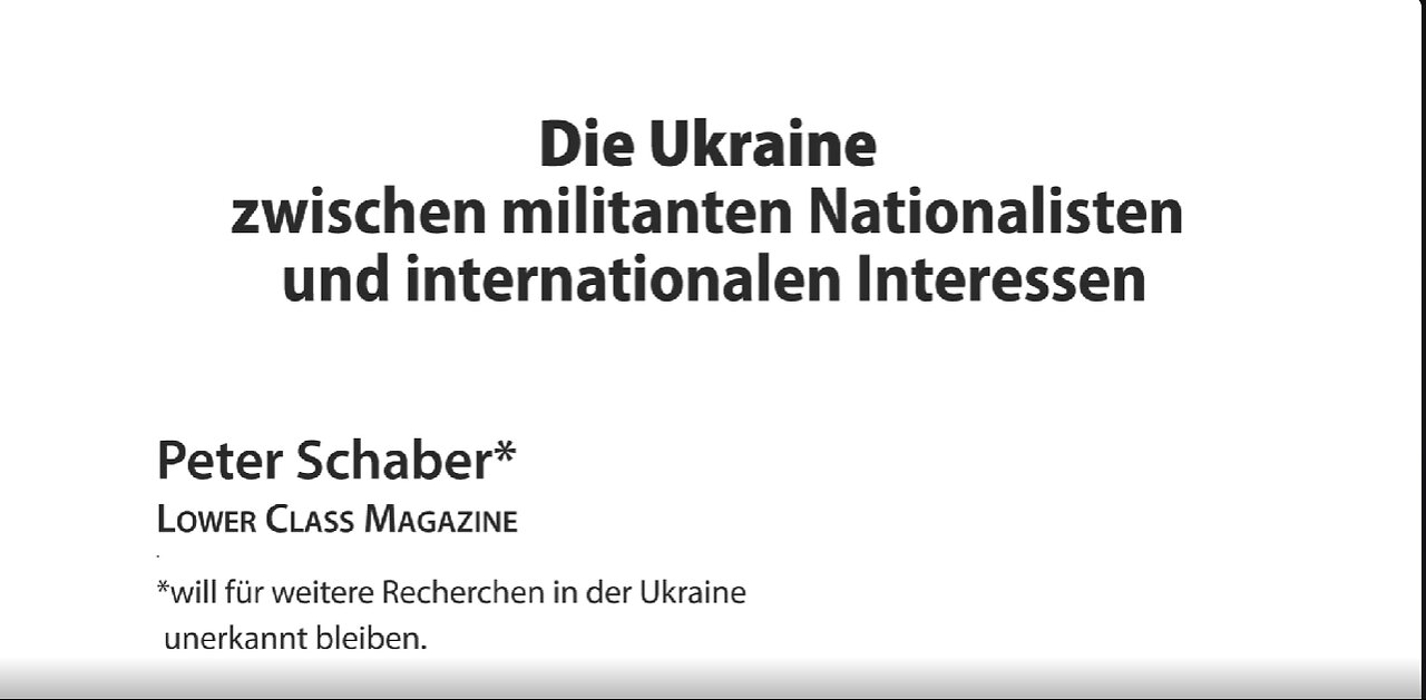 Die Ukraine zwischen Ultra Nationalisten und den Interessen der Großmächte