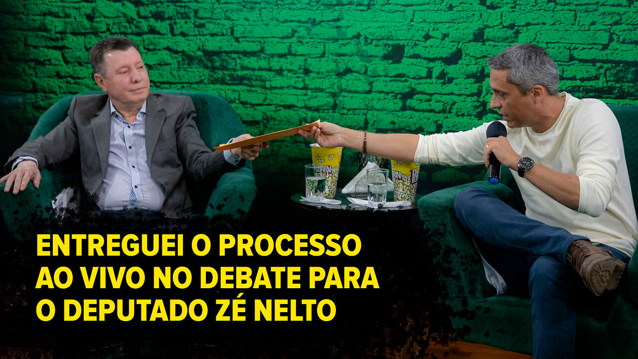 Processei e entreguei o processo para o deputado Zé Nelto ao vivo em debate