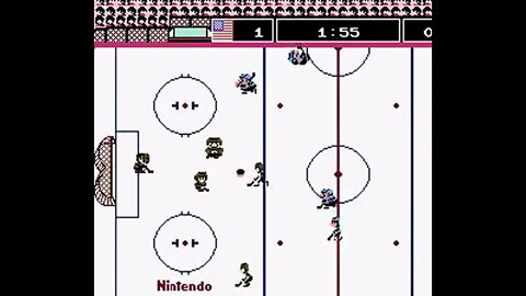 Trying out Ice Hockey on Project Nested (1.4.1) w/ SNES9X