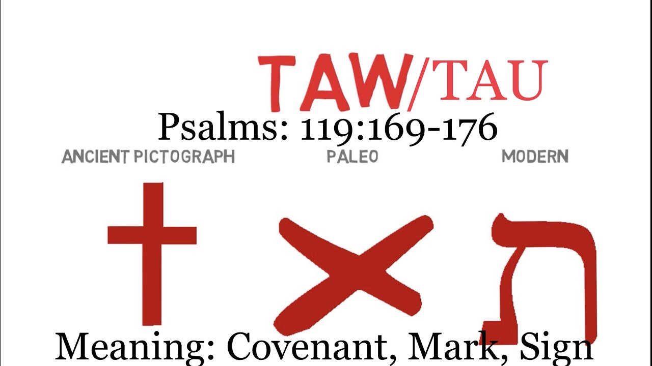 TAW/TAU-Psalms 119:169-176