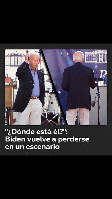 "¿Tienen miedo que yo vaya a cantar?": Biden vuelve a deambular confuso en un escenario
