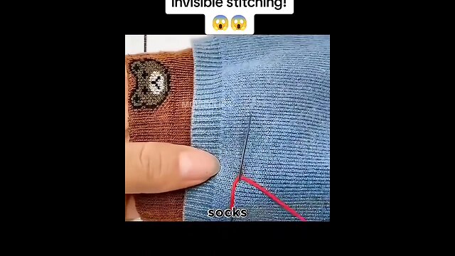 invisible striching trick 🔥🔥🔥 #viral #rumble #trendingvideo #tricks #5minutescrafts