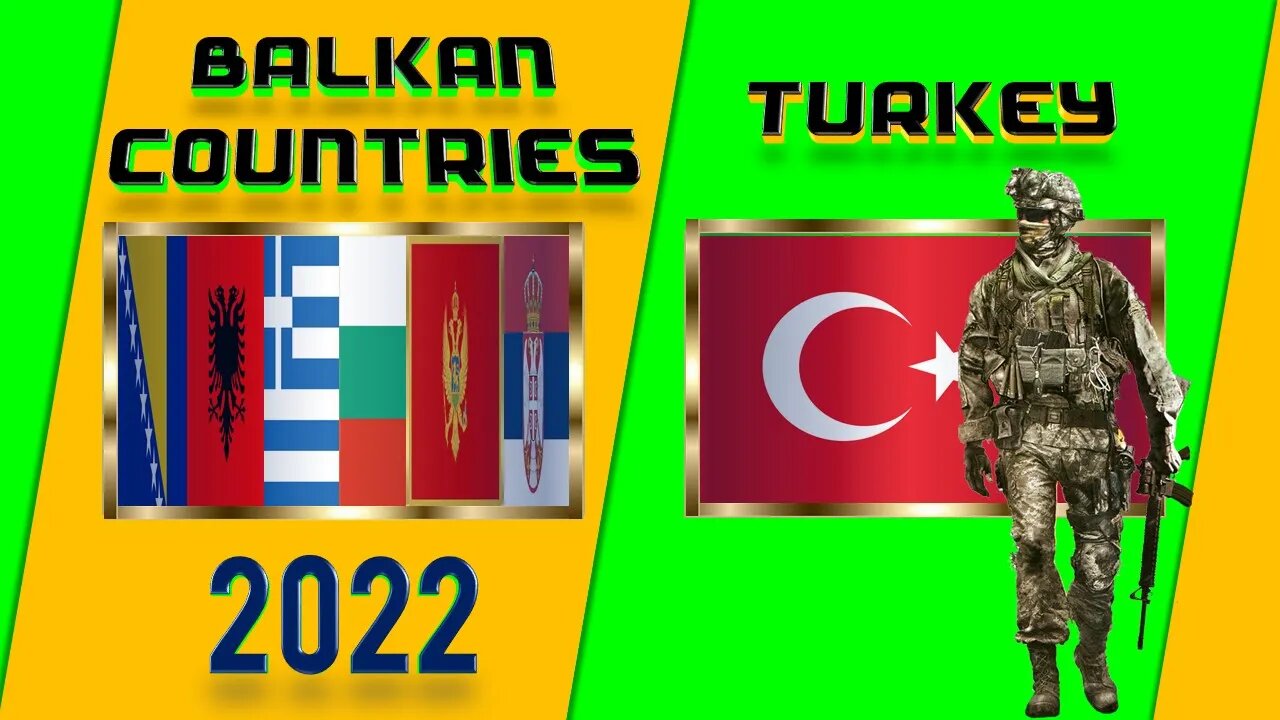 Turkey vs Balkans | Greece Serbia Albania Montenegro Bulgaria Bosnia and Herzegovina military power