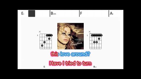 Anastacia - Im outta love - (Chords & Lyrics like a Karaoke)