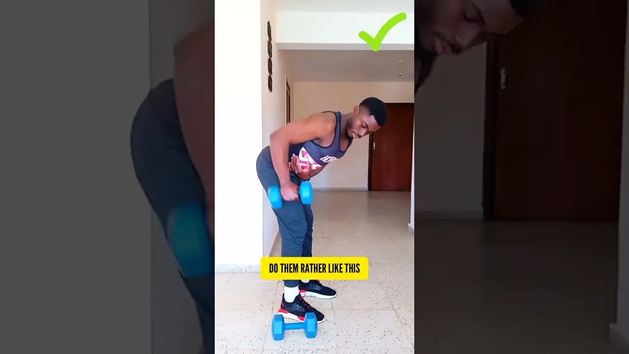 single arm dumbbell row exercise tutorial for beginners at home #athome #beginners #shorts