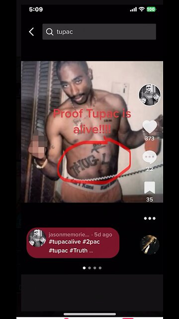 Proof Tupac is alive!!!!