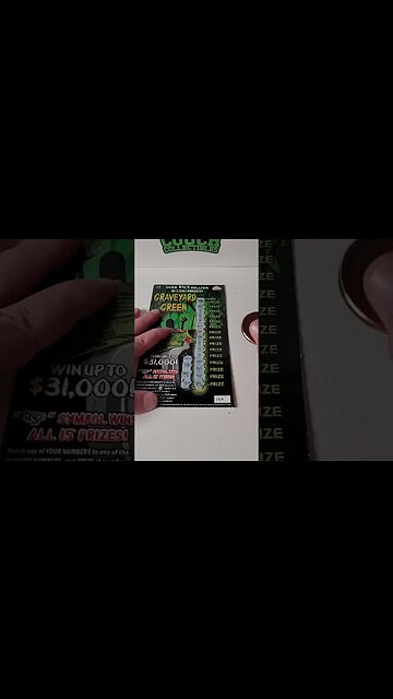 Graveyard Green Scratch Off Lottery Tickets! #lottery