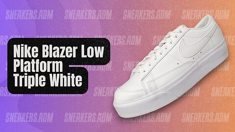 Nike Blazer Low Platform Triple White (W) - DJ0292-100 - @SneakersADM