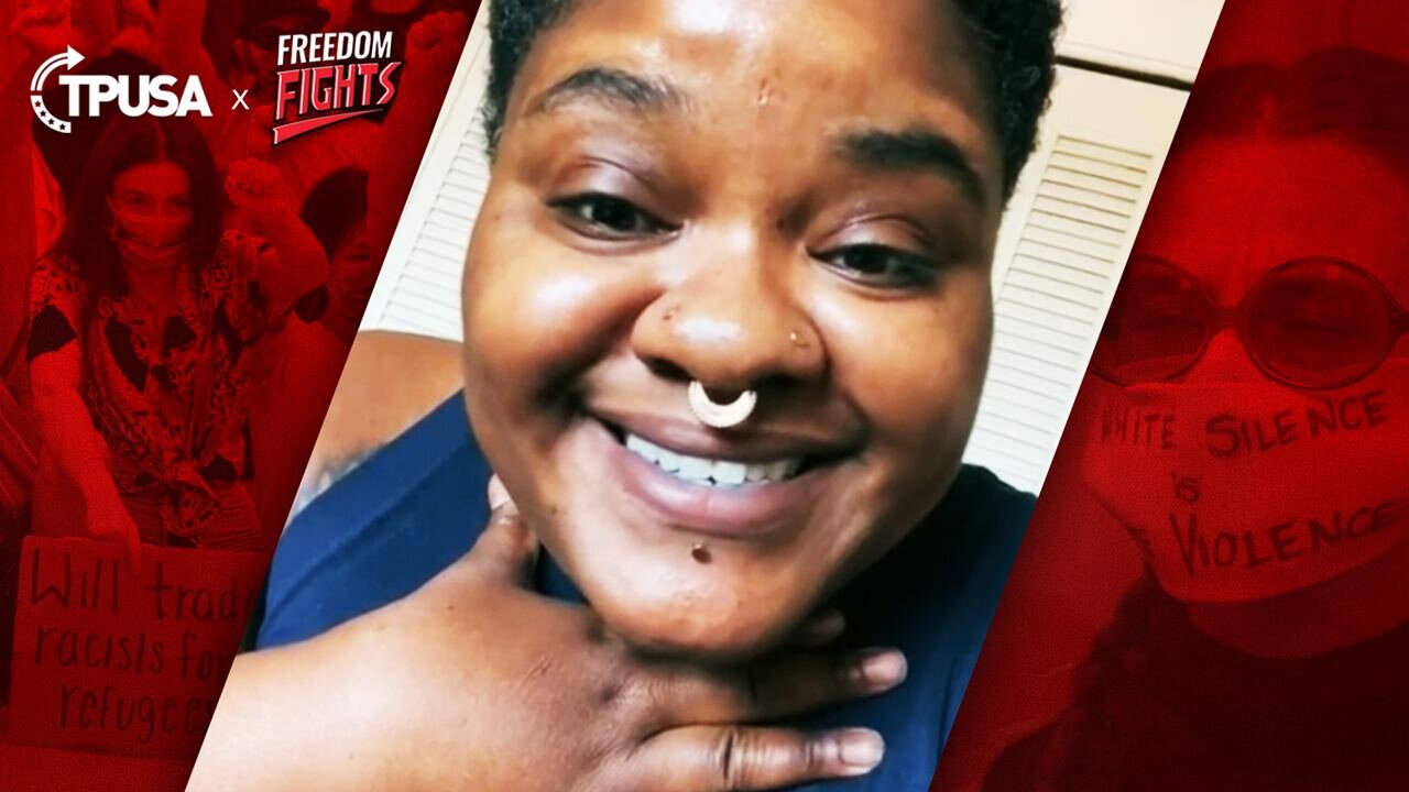 Crazy Lady Goes On Racist Anti-White Rant