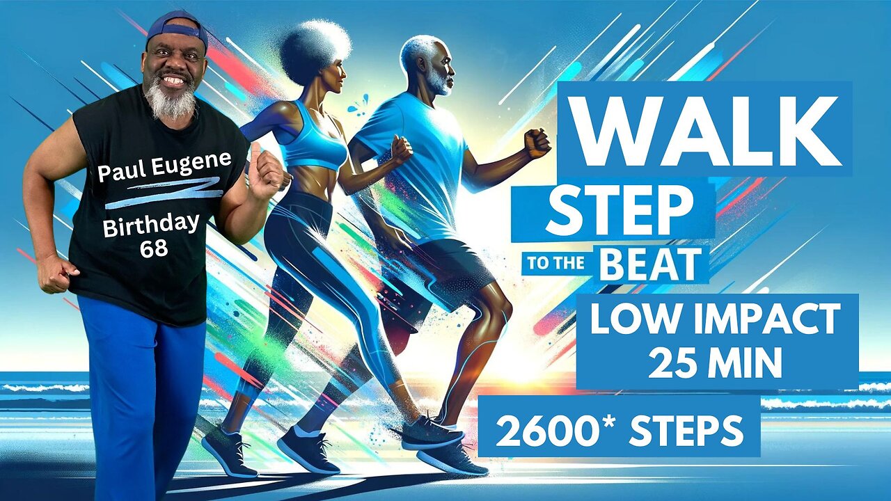 25 Minute Low Impact Walk Step the Beat Workout | Low Intensity | 2600* Steps