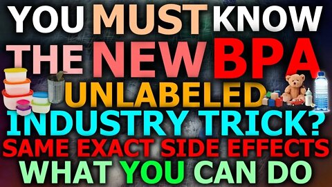You Are Not Being Told THIS Is The SAME As BPA In Plastic & Has The SAME SIDE-EFFECTS!