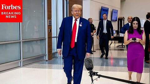 BREAKING NEWS: Trump Holds Surprise Quick Press Gaggle After Casting Early Florida Primary Vote