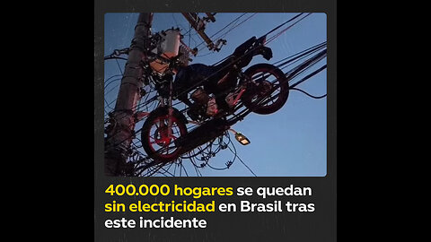 Brasil: Globo eleva una moto y provoca un apagón masivo