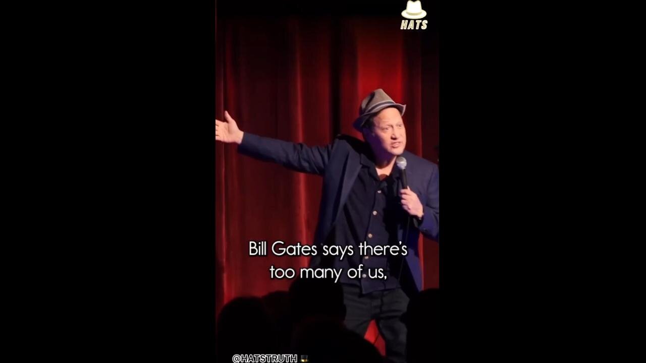 Comedian Rob Schneider does skit about Bill Gates, Depopulation, & Vaccines