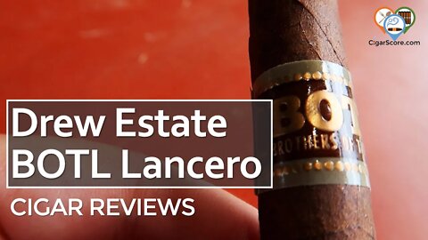 Moderately UN-INTERESTING. The Drew Estate BOTL Lancero - CIGAR REVIEWS by CigarScore