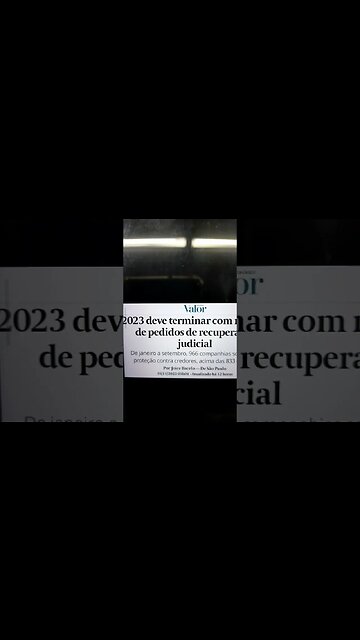 Recorde de recuperações Judiciais no Brasil em 2023