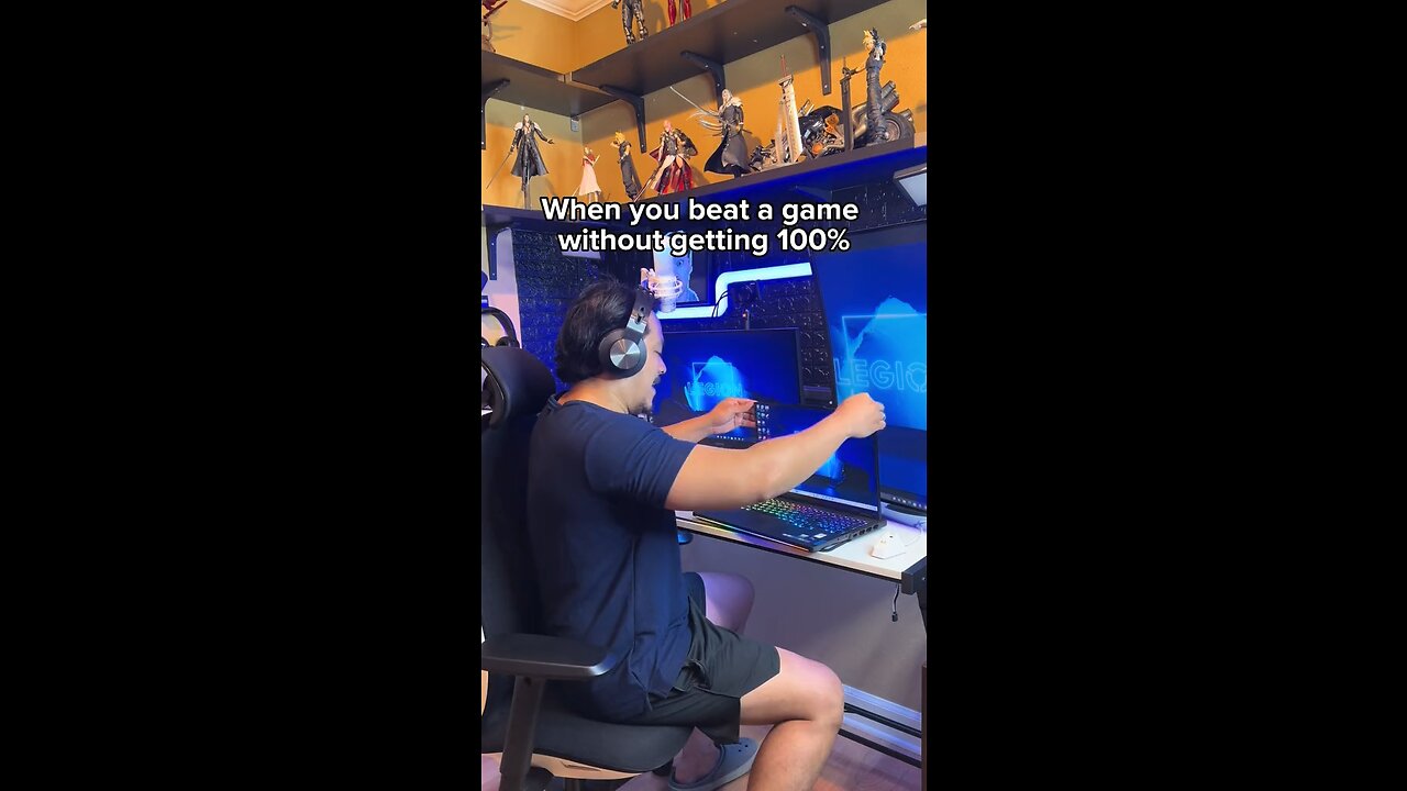 When you beat the game without getting 100%