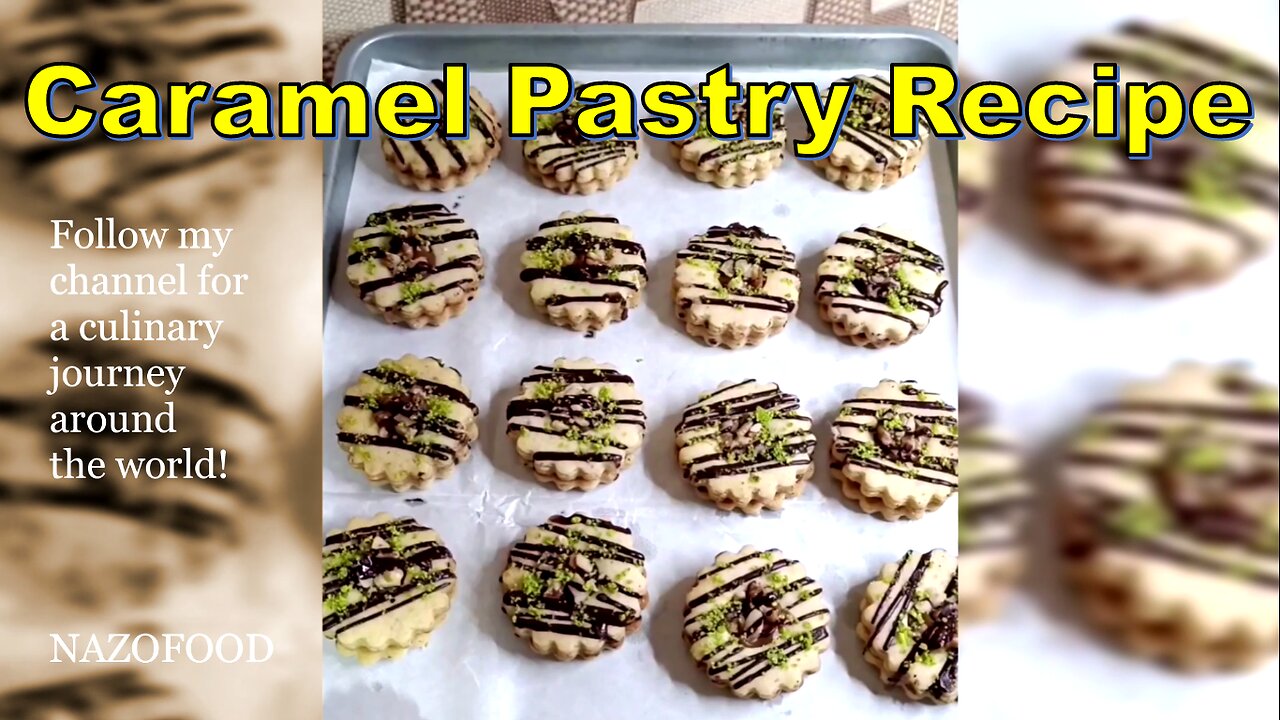 Decadent Caramel Pastry Delight | رسپی شیرینی کاراملی عیدنوروز