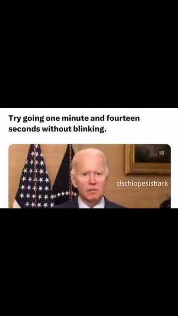 Try going one minute and fourteen seconds without blinking