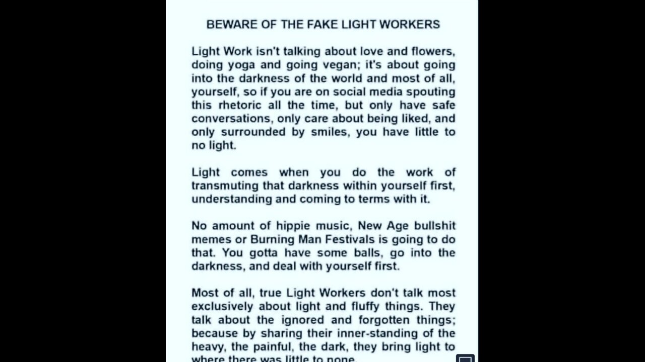 WHY I AM NO LONGER A " LIGHT WORKER " LISTEN TO IT ALL