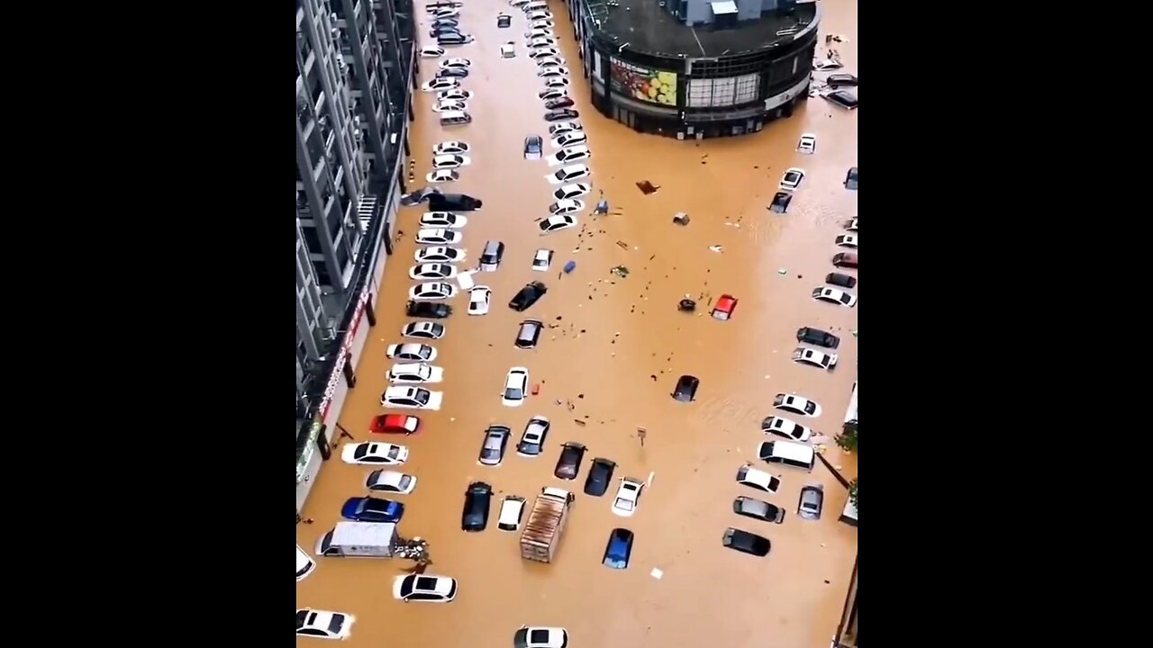 Massive Flooding In Fujian, China From Typhoon