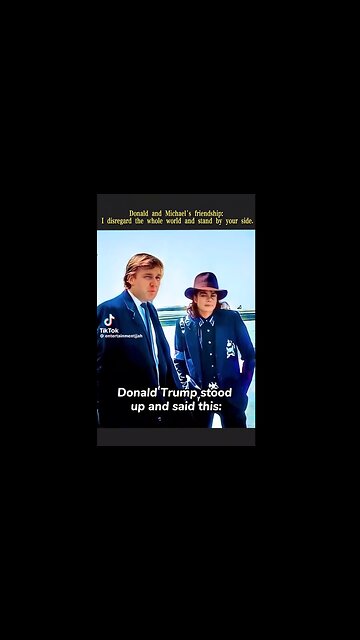 DONALD TRUMP AND MICHAEL JACKSON’S FRIENDSHIP 🍿🐸🇺🇸 SHARE!