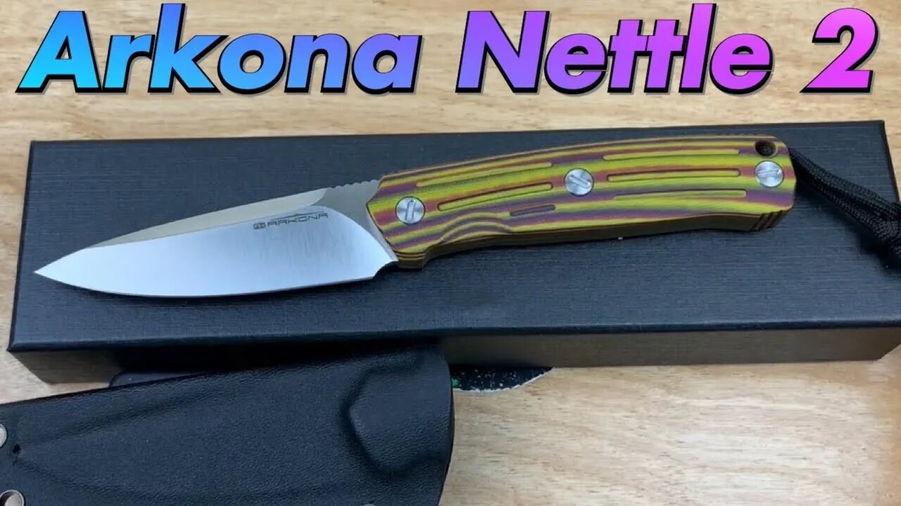 Arkona Nettle 2 Ivan Braginets design fixed blade version of the Nettle folder !