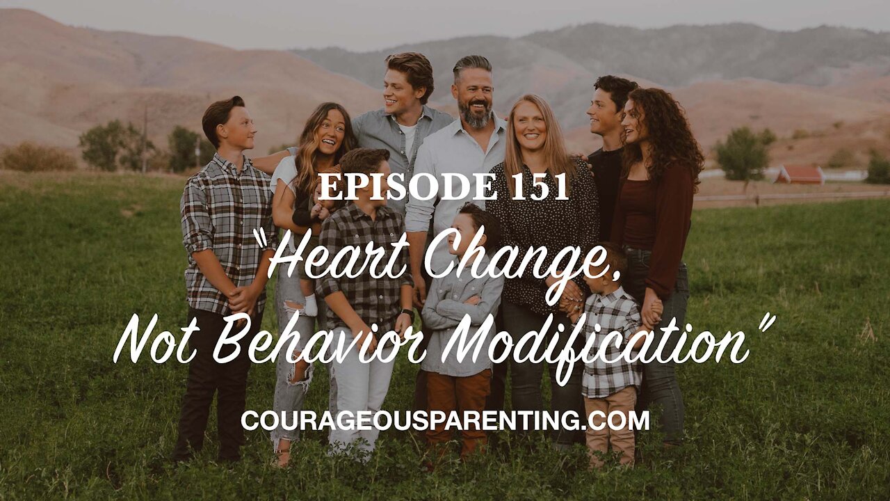 “Heart Change, Not Behavior Modification”