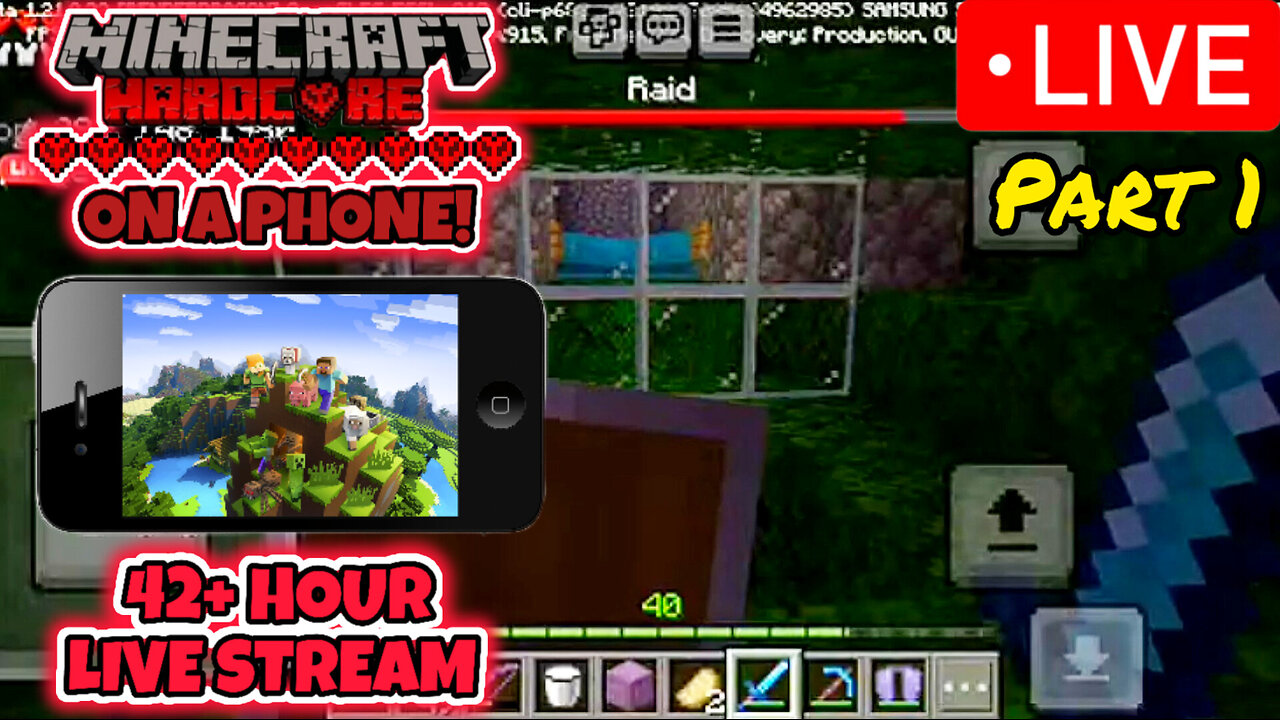 Hardcore Minecraft: But I was Streaming for 48 Hours on a Mobile Phone (Day 193-257)