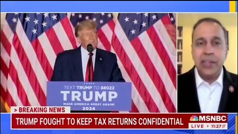 Democrat Congressman Gets It Right On Trump's Tax Returns