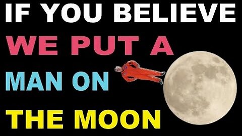 If you believe we put a man on the moon cover. - Flat Earth