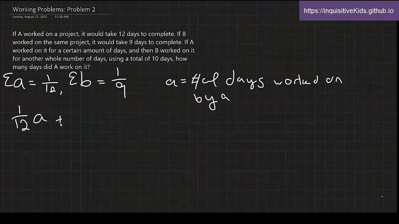 6th Grade Working/Engineering Problems: Problem 2