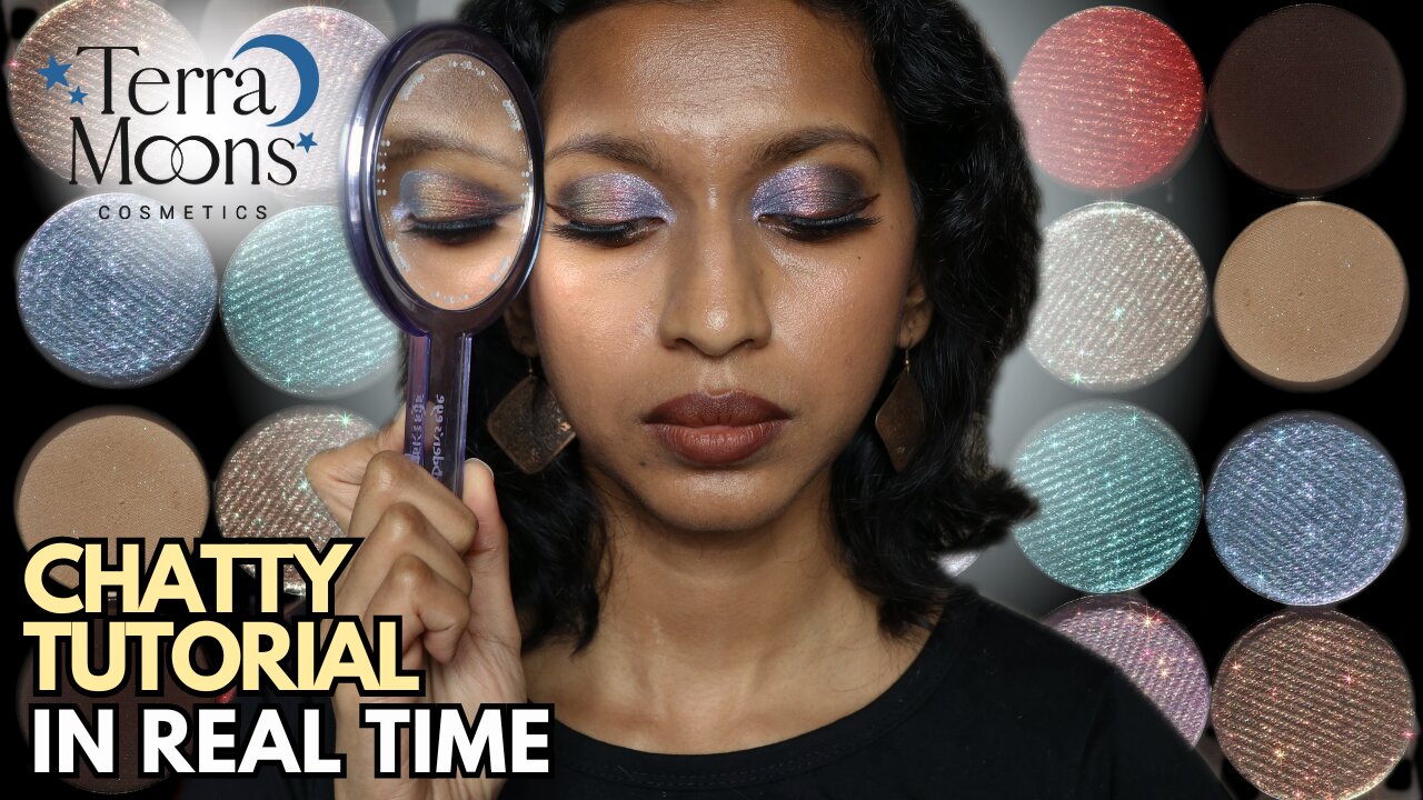 Blue Multichrome Winter Makeup Tutorial | Terra Moons Cosmetics Winter Solstice 2023