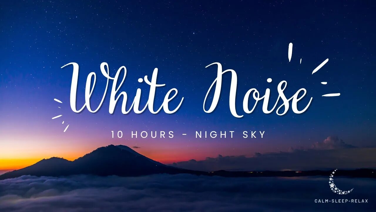 😴 Fall Asleep Fast 😴 - White Noise | Dark Night Relaxation | White Noise | 10 Hours