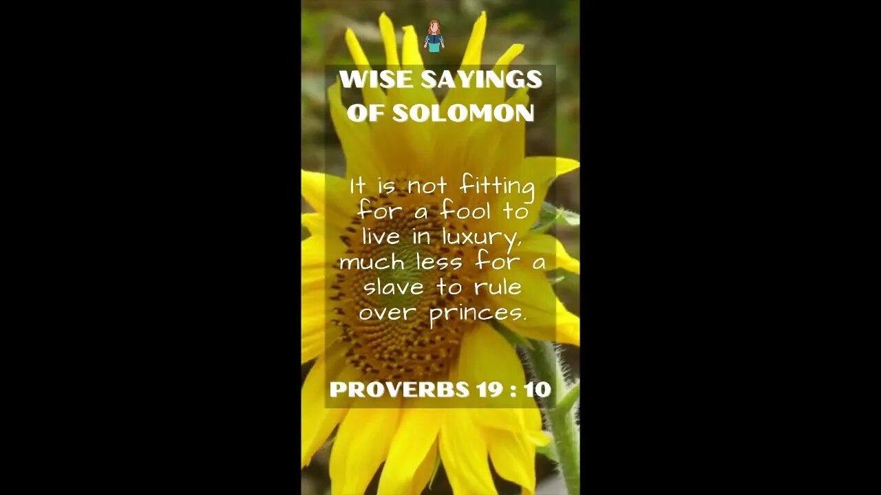 Proverbs 19:10 | NRSV Bible - Wise Sayings of Solomon