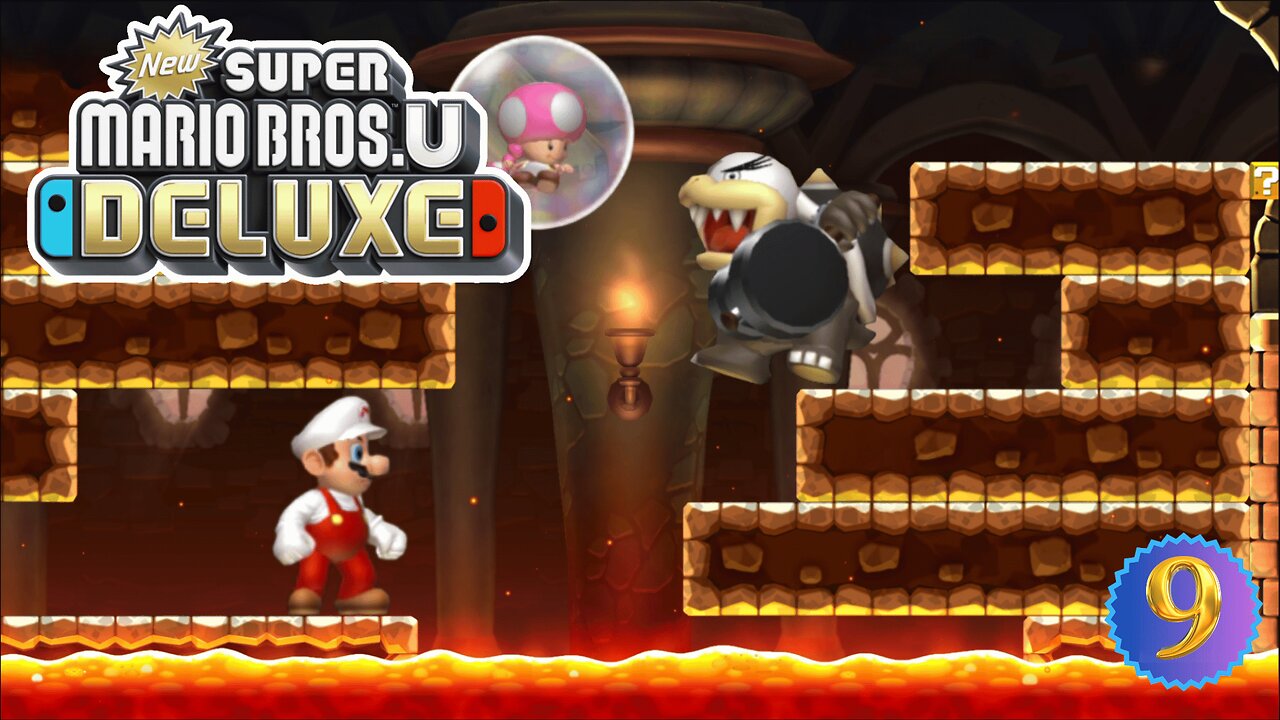 New Super Mario Bros. U Deluxe - My Daughter 💞 and I Against Stage Boss Morton Koopa – #9