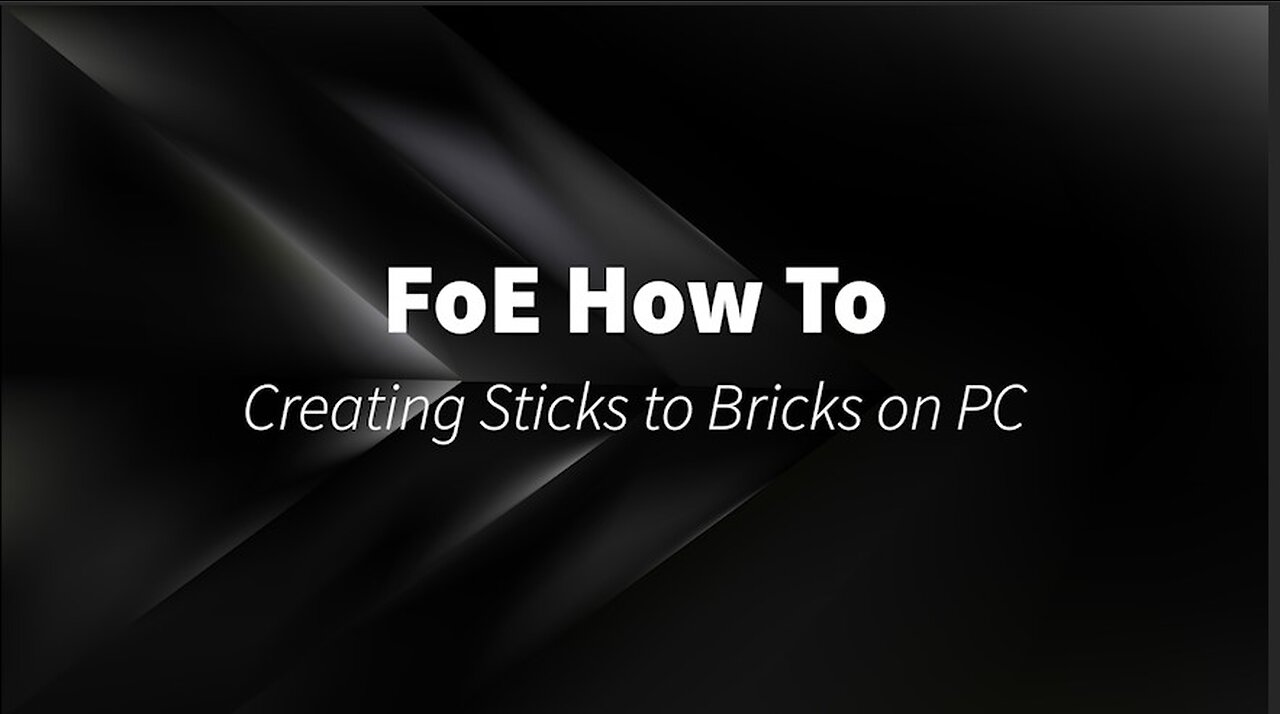 Sticks to bricks for PC