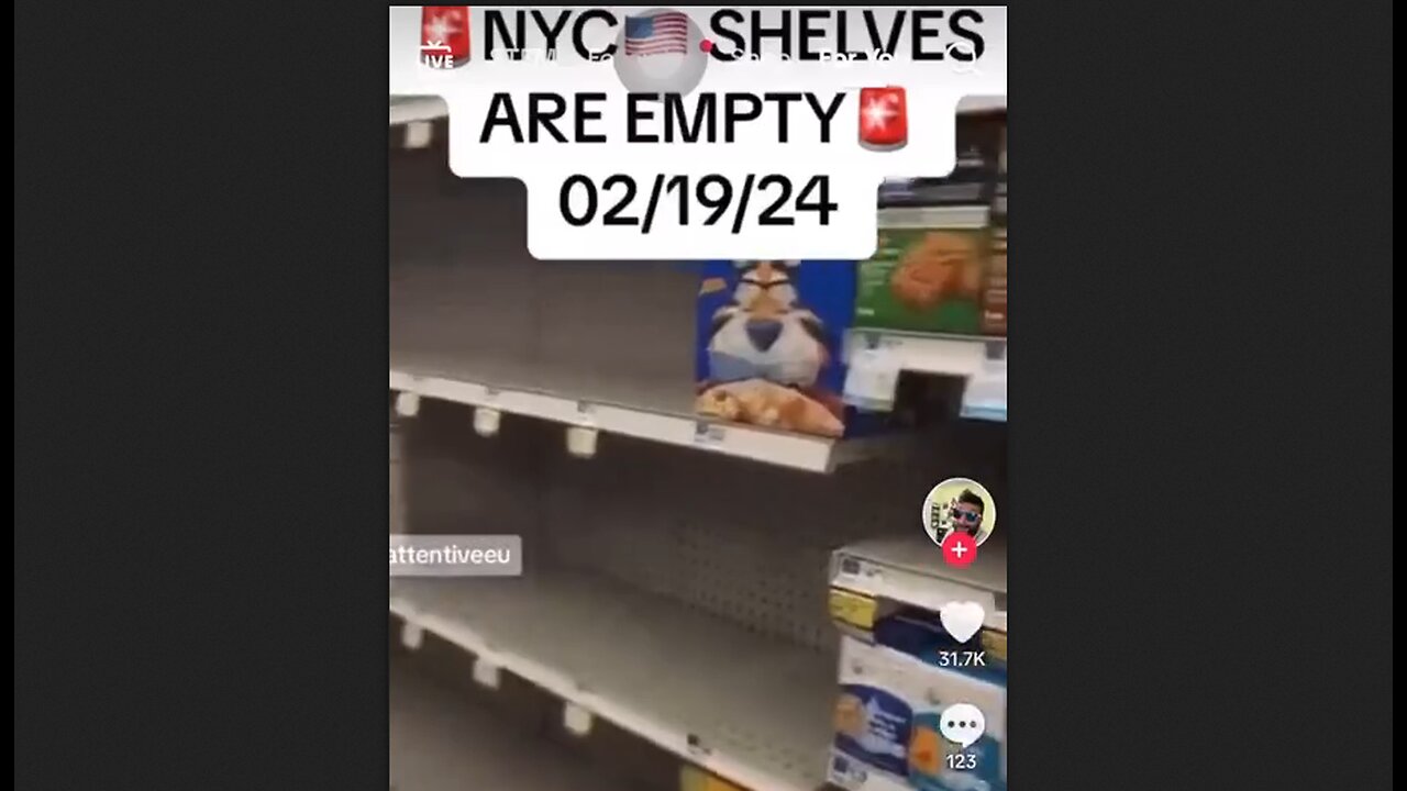 NYC Shelves Are Quickly Emptying Because Of Trucker Boycott