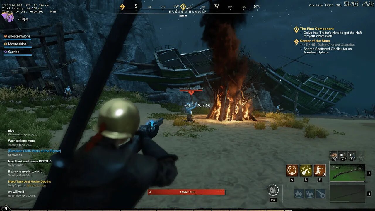 moments before disaster