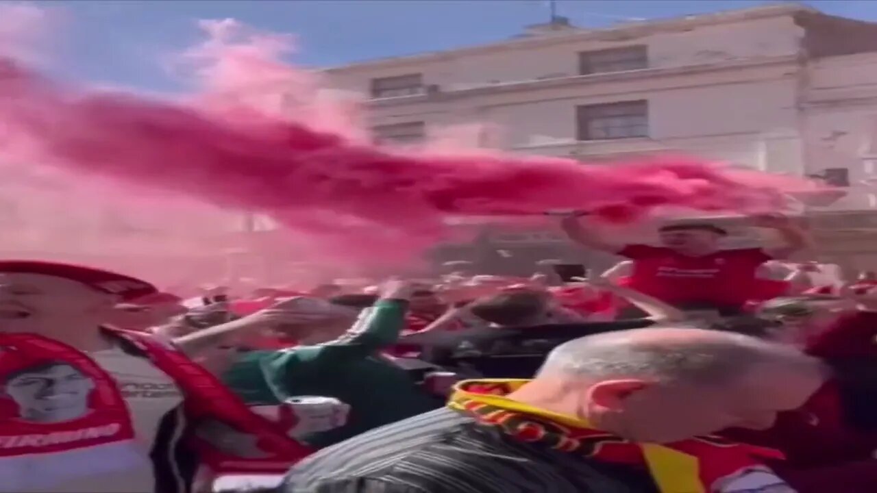 Liverpool fans shutting down city center streets ahead of Champions League final