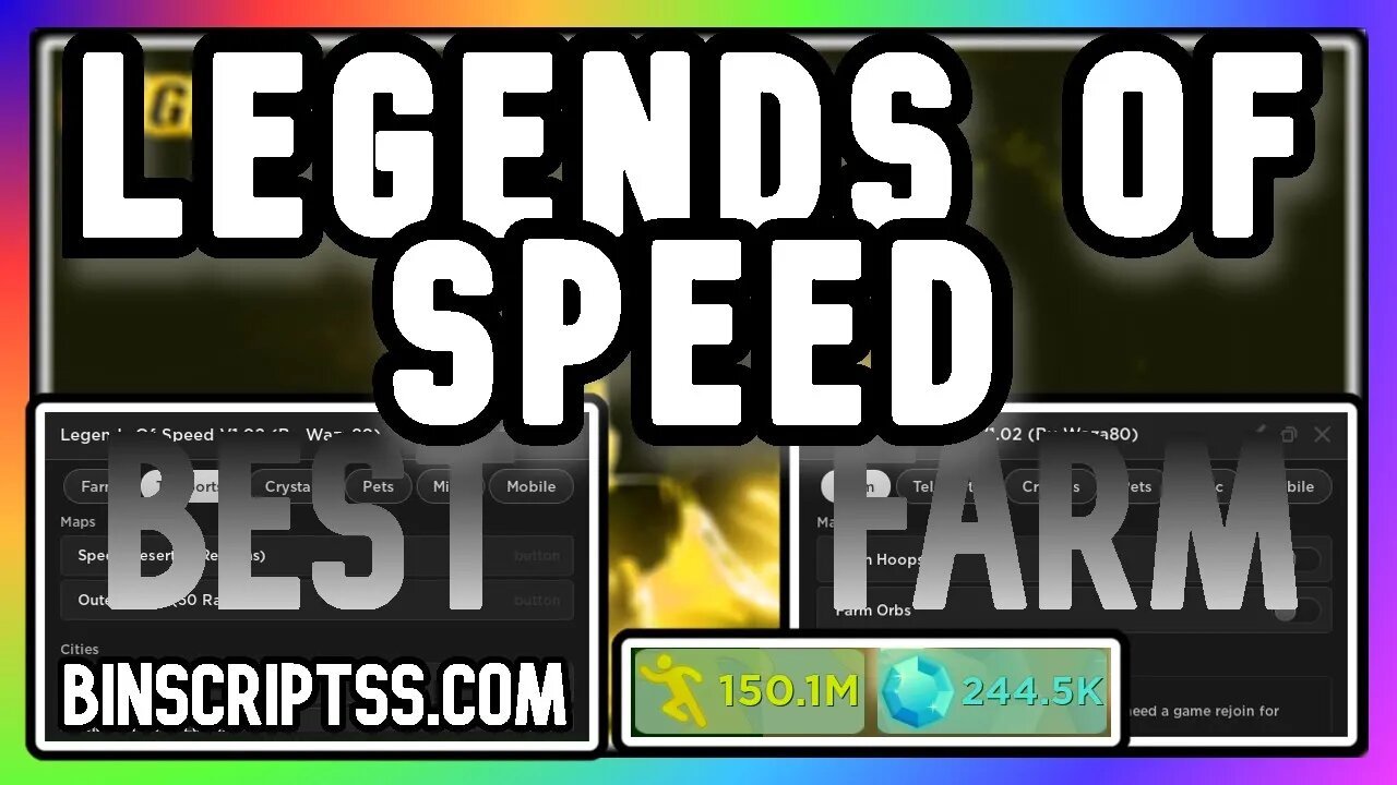 ROBLOX Legends Of Speed AUTOFARM Script - LOTS OF FEATURES *PASTEBIN 2023*