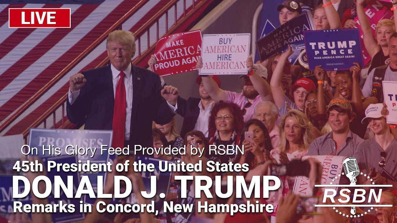 Live Donald J. Trump Speaks in Concord, NH