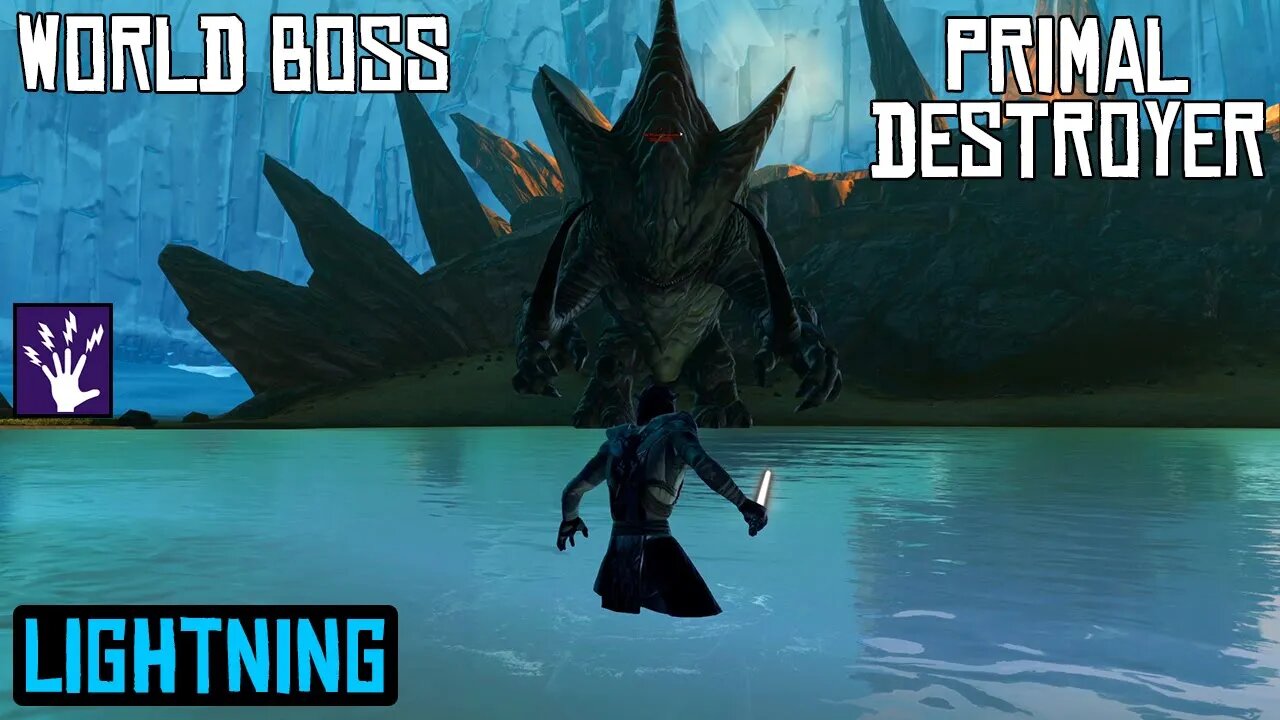 SWTOR Belsavis World Boss - The Primal Destroyer | PVE Lightning Sorcerer