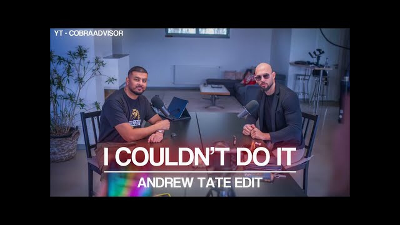 I COULDN’T DO IT | ANDREW TATE EDIT __ 4K |TATE CONFIDENTIAL