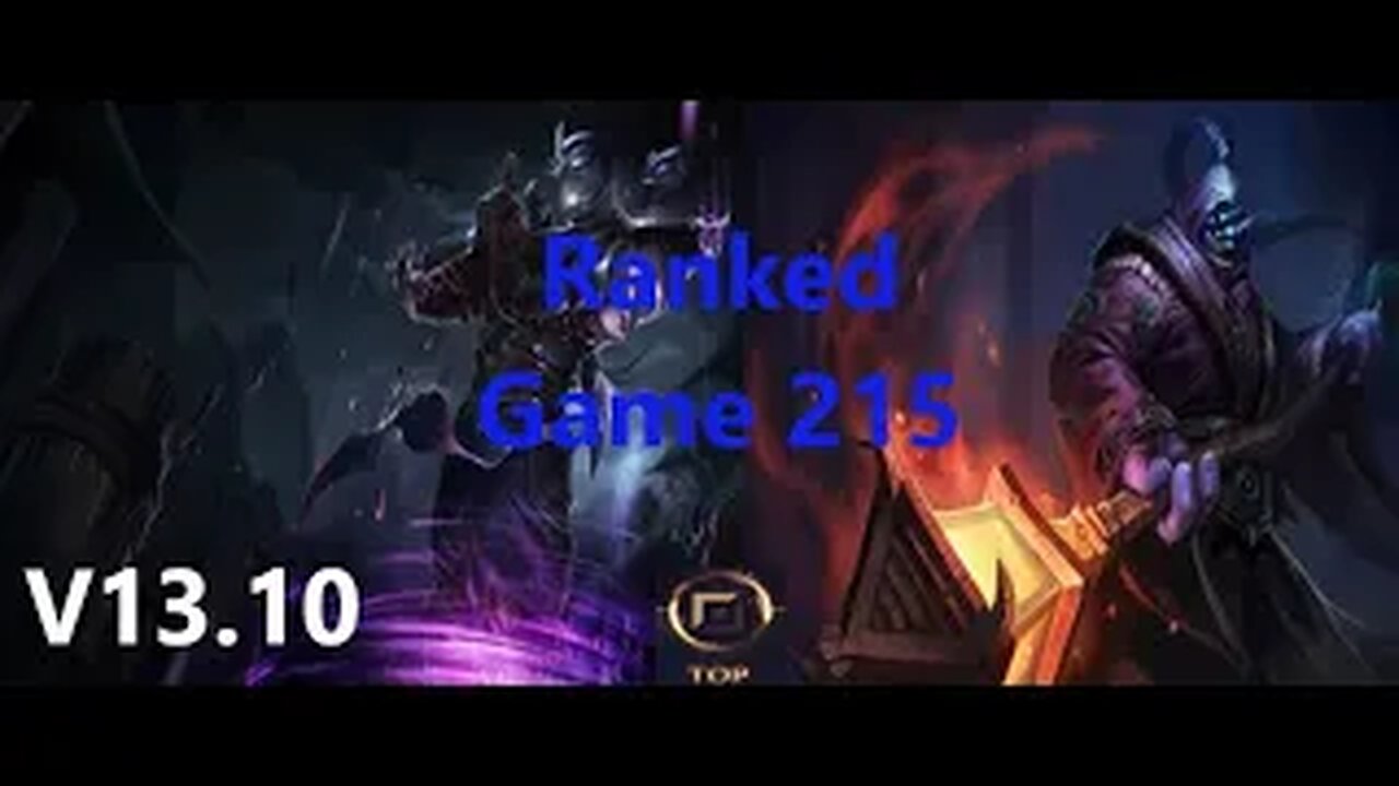 Ranked Game 215 Shen Vs Jax Top League Of Legend V13.10