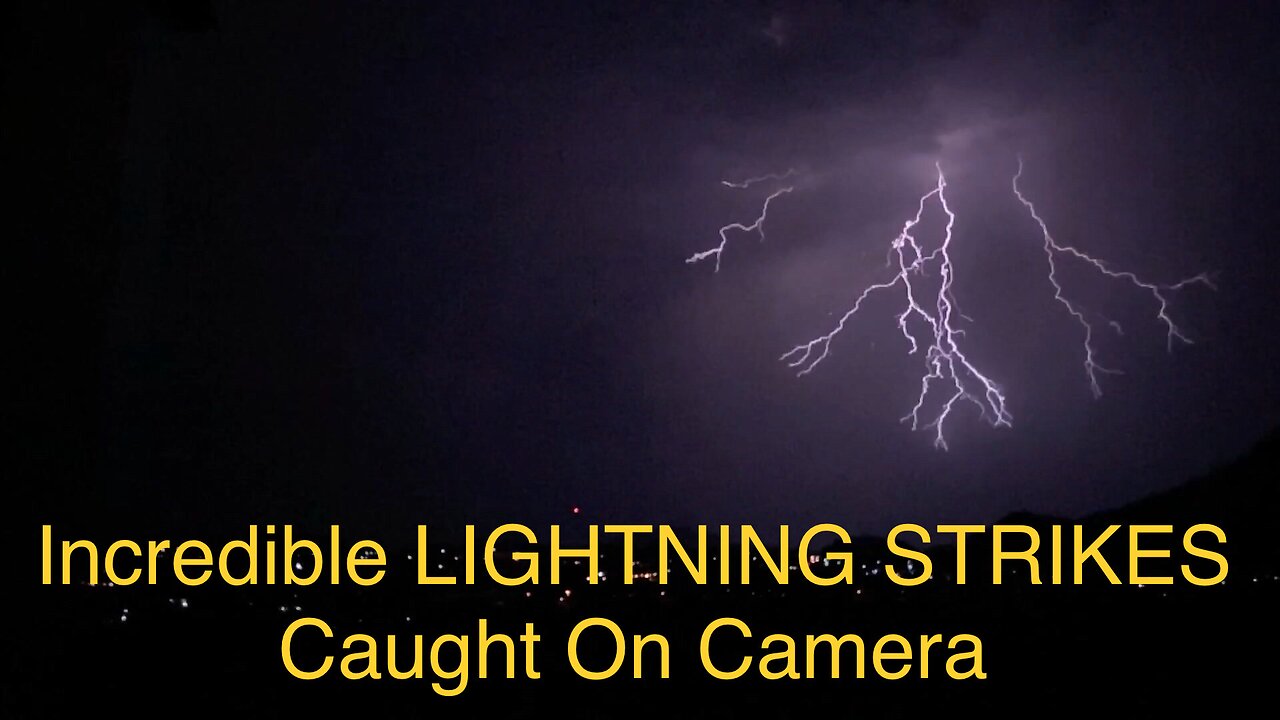 INTENSE Lightning Caught On Camera