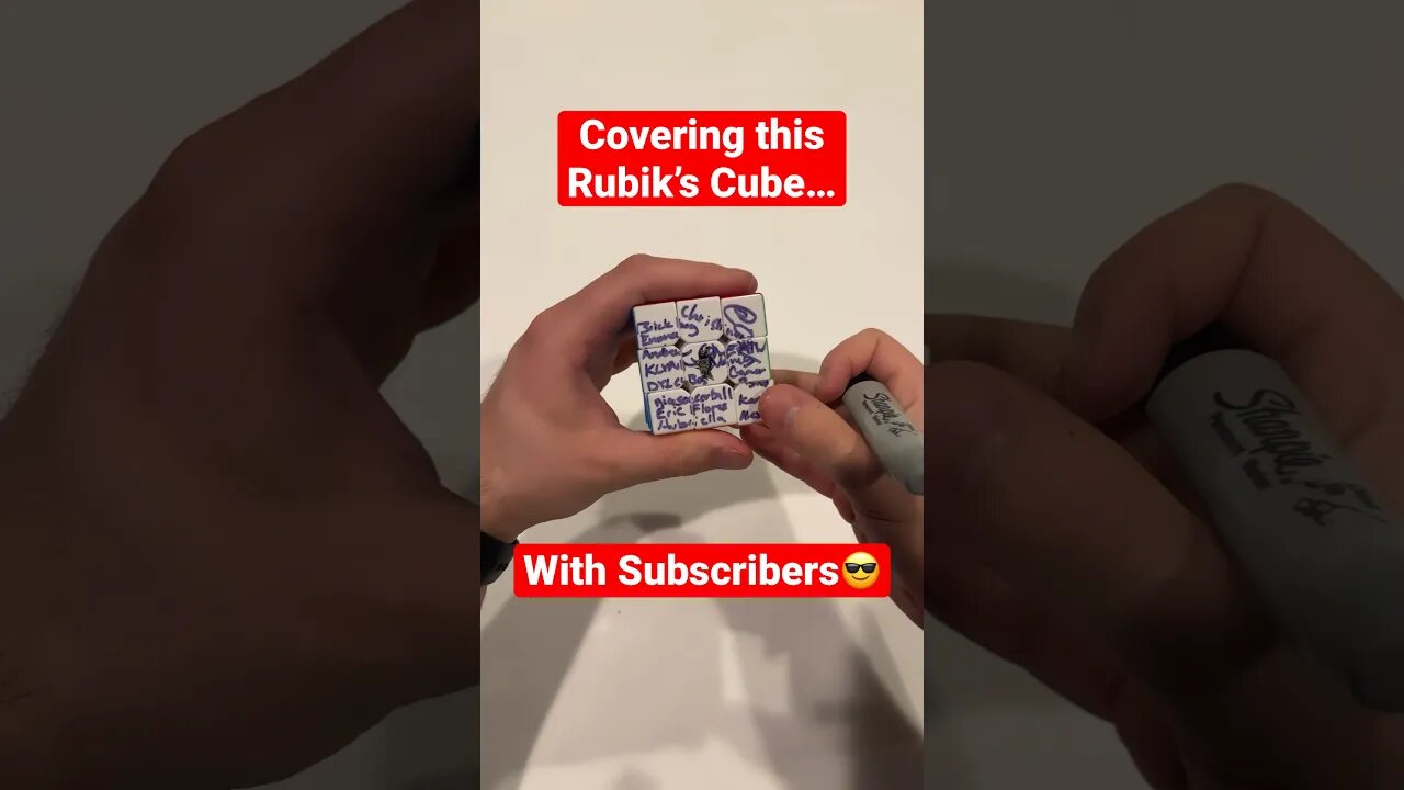 Did you see your name? #cubing #cuber #cube #shorts